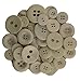 Buttons Galore Hand Dyed Buttons, 5.5-Ounce, Wild White