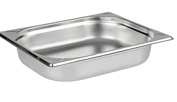 Shoppers Hub PNQ SS 1/2 GN PAN (32.5 x 26.5cm) for Ideal Heavy Duty Use in Hotels, Caterings, Buffets, Restaurants and Other Commercial Places (PAN Depth Size: 4.0cm)