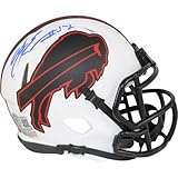 AJ Epenesa Autographed Buffalo Lunar Mini Helmet Beckett Witness