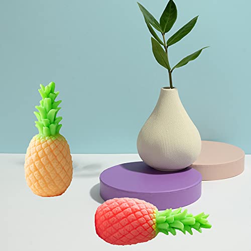 Onnpnn Pineapple Shape Silicone Mold, 3D Simulation Pineapple Candle Mold, Creative Pineapple-Shaped Aromatherapy Plaster Molds, Fruit Shape French Dessert Moulds, For Candles Soaps Cakes Decorating #TOP1