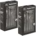 Modern Wood - Set di 2 posate in acciaio INOX, 48 pezzi, colore: Nero opaco