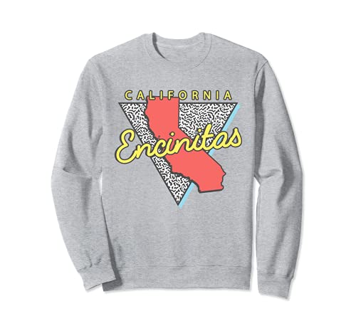 Encinitas California Retro Triángulo CA City Sudadera