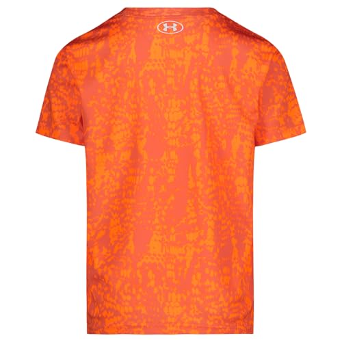 Image of Under Armour Boys' Short Sleeve Logo Graphic T-Shirt, Lightweight & Breathable, Relaxed Fit