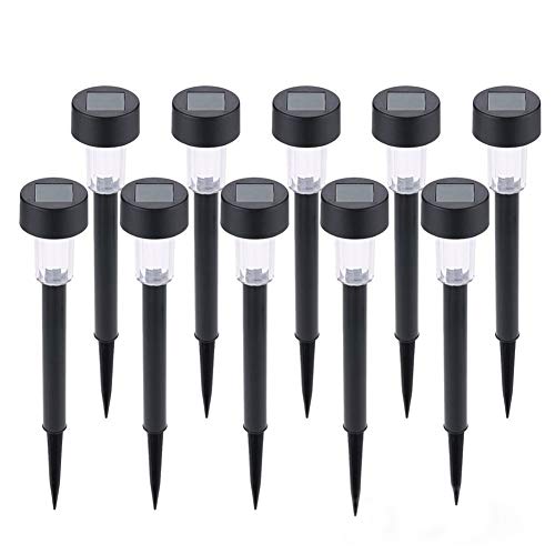 Preisvergleich Produktbild ppactvo Solarleuchte Aussen Solarleuchte Solar Gartenleuchten im Freien Solarleuchten im Freien Solarbetriebene Außenleuchten Solarpfostenlichter Für Garten White