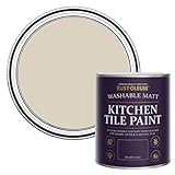 Rust-Oleum Light Brown water resistant Kitchen Tile Paint in Matt Finish - Hessian 750ml