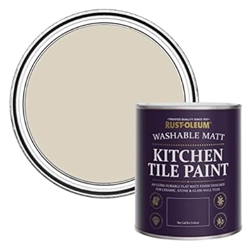 Rust-Oleum Light Brown water resistant Kitchen Tile Paint in Matt Finish - Hessian 750ml