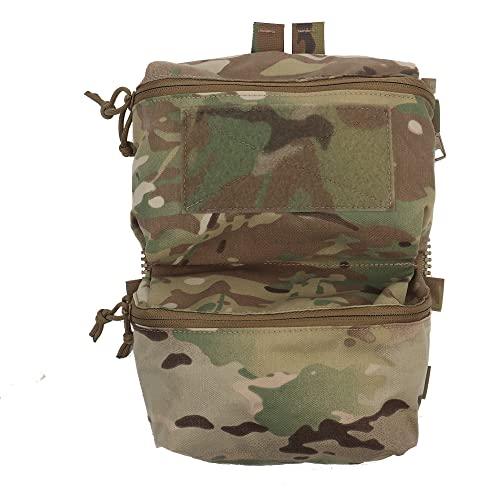 GYDEHUTJ Tactical Adapt Back Panel Assault Backpack Double Pouch for MOLLE Hunting Tactical Airsoft Vest