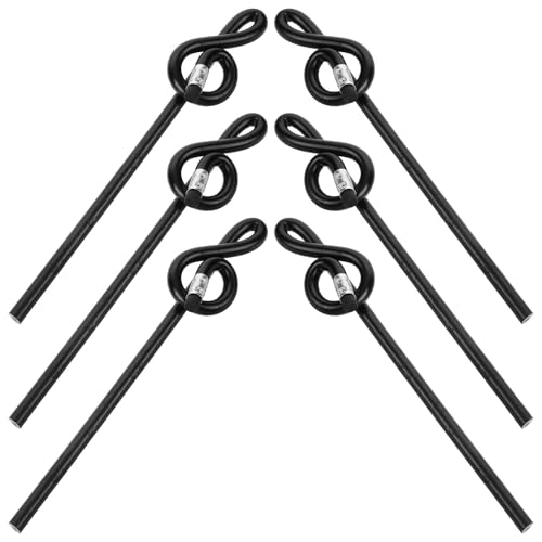 Lápices Musical Note 6 piezas negro para escritura y dibujo miniatura 1