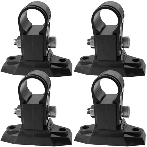 興栄化成 樹脂パイプクランプ T字ブラケット付 18mm 塩ビ管 パイプ固定金具 壁 振れ止め 黒 4個 KFBS24-1105