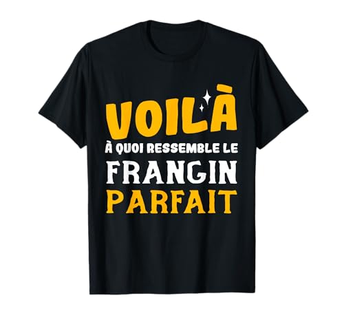 Photo de Voila Le Frangin Parfait Humour Famille Futur Homme Cadeau T-Shirt