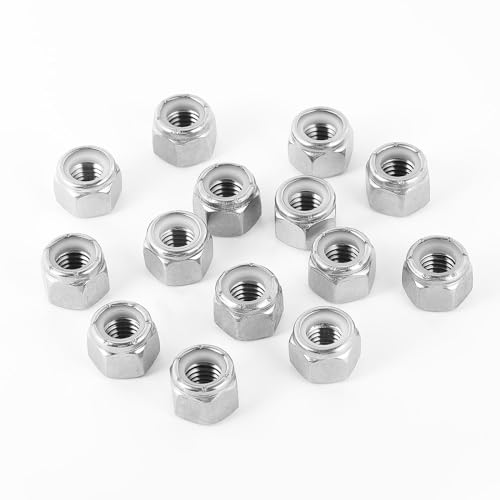 Katuna NYLON001 5/16-18 (50Pcs) Katuna 304 Stainless Steel, Corrosion-Resistant And Durable! Nylon Insert Hex Lock Nuts thumb #1