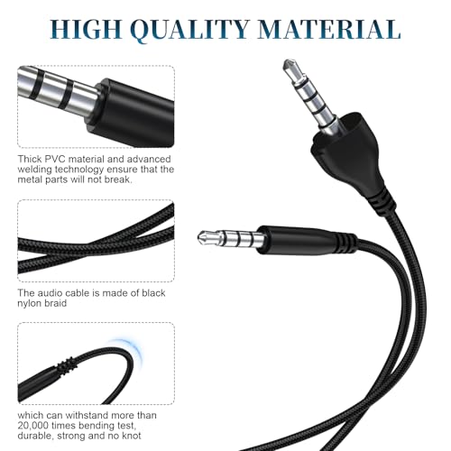 Cable de micrófono Zosvoses compatible AW920H 1.8 m miniatura 5