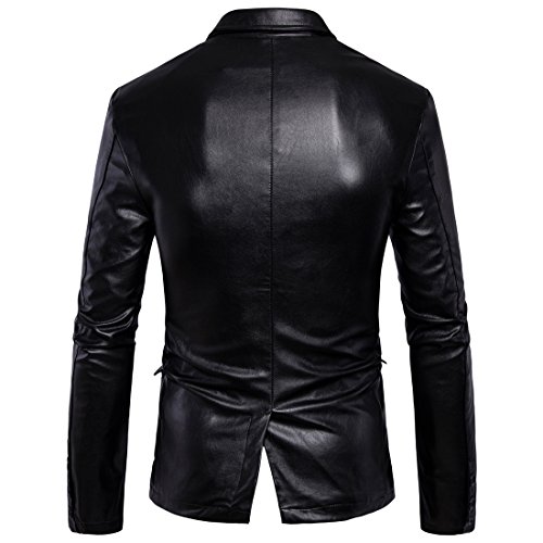 DANNI Autumn Winter Men's Casual Leather Jacket Large Size Men's Motorcycle Warm Fashion Leather Coat4