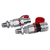 TL24#10 JIC Thread Flat Face Quick Connect Hydraulic Coupler Bulkhead 1/2