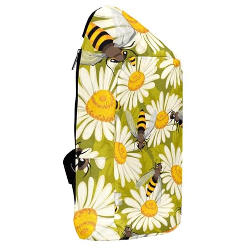 Sac à dos à bandoulière multicolore imprimé floral Bees on Daisy 16cm - 4