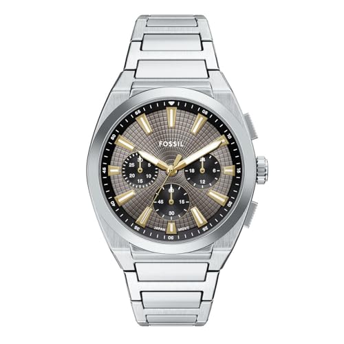Fossil Everett Silver Quartz Stainless Steel Watch FS6128