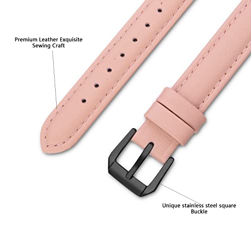SEURE Leather Band Compatible with Apple Watch Strap 38mm 40mm 41mm 42mm 44mm 45mm,Women Men slim soft Bracelet Wristband for Series 8/7/6/5/4/3/2/1/SE - Image 3