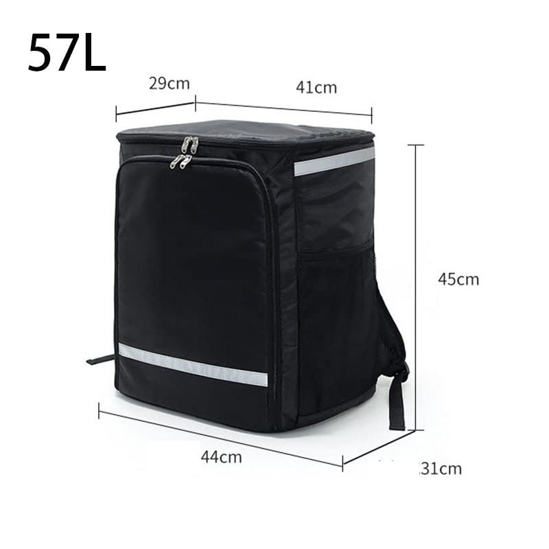 Bolsa para Llevar Pizzas,Bolsa De Entrega 57L Takeaway Mochila aislada Impermeable Pizza Pizza Caja de Comida Caja de Comida en Capas Paquete de refrigerador