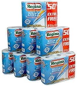 Regina 24 Rolls Blitz Kitchen Towel Super Strong 3 Ply 70 Sheets per roll Amazing Value! 