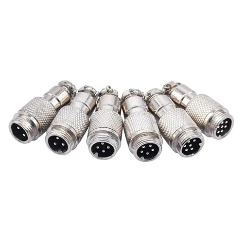 Conector circular GX12 de 7 pines macho con rosca de 12 mm tipo RS765 3