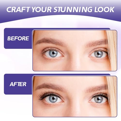 Lash Extension Kit, DIY Lash Extension Kit, 320pcs Individual Lashes Clsuters Kit D Curl Eyelash Extension Kit with Bond and Seal and Lash Applicator Tool, Lashes Kit for Self Application at Home - Image 4