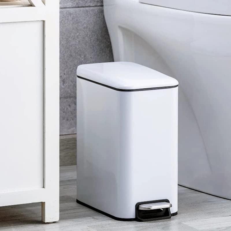 Cubo de basura de acero inoxidable con diseño estrecho y elegante 2