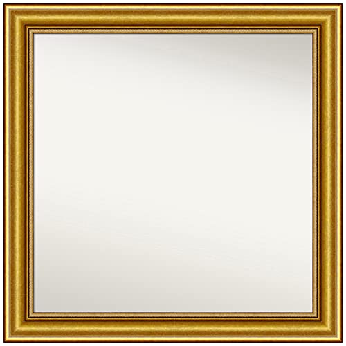 Amanti Art Gold Wall & Bathroom Mirror for Over Sink, 24x24 Small Mirror