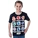 Bioworld Beyblade Burst Boys' Spinner Tops T-Shirt, Black, Large