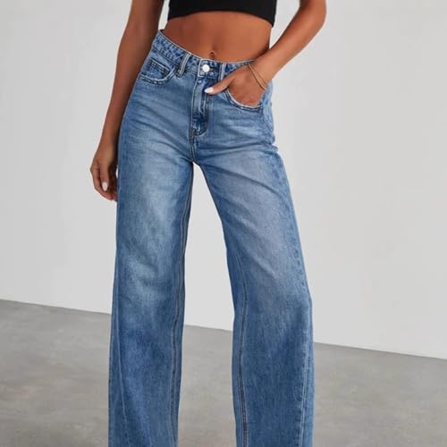 Valvari Sweatpant Jeans, 2025 High Waisted Pants Wide Leg, Straight Leg High Waisted Pull on Jeans3