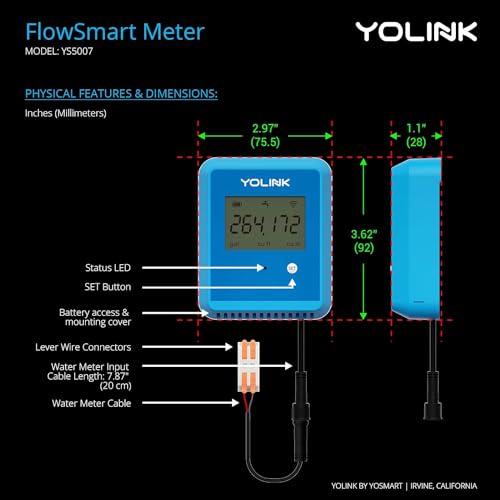 YoLink FlowSmart Water Meter Monitor, YS5007 by YoLink - Used condition - Image 7