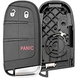 Sianxaido 68066349 Key Fob Shell Case Compatible with Dart 2014-2016 Durango 2014-2019 Grand Cherokee 2014-2020 Journey 2011-2020 Renegade 2015-2021