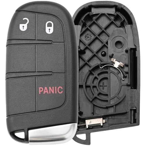 Sianxaido 68066349 Key Fob Shell Case Compatible with Dart 2014-2016 Durango 2014-2019 Grand Cherokee 2014-2020 Journey 2011-2020 Renegade 2015-2021