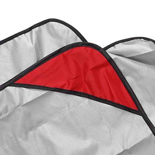 Atrusu Outdoor Swing Canopy Replacement, 65X 45Inch 420D Silver Coated Oxford Outdoor Porch Swing Canopy Waterproof Top Cover, Swing Chair Canopy Replacement For Patio Yard Balcony(Red) #TOP6