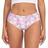 Laprad Womens Unicorns Colorful Underwear Bikini Panties, M