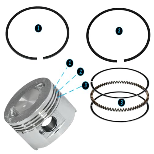 Image of SOLD OUT-Tupo GY680-47 Cylinder Kit 80cc Big Bore Compatible with TAOTAO JONWAY ZNEN Roketa ATV Moped Go-Kart That Equipped With GY6 4-Stroke 69mm Valves 139QMB Engine, Top End Rebuild Kit