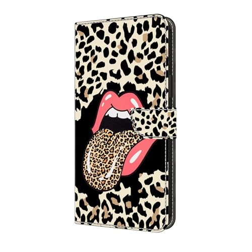Housse Google Pixel 10 Pro XL avec rabat magnétique et motif léopard