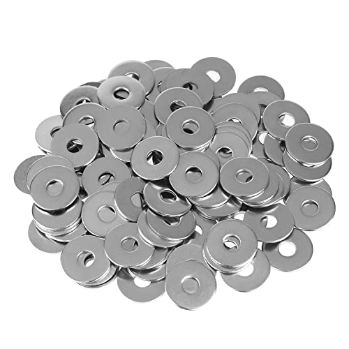 Rondelles d'aile M6 x 20 x 1,5 mm HELIFOUNER en acier inoxydable 304 pour fixation, lot de 100