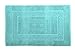 Produktbild HomeLife Badezimmerteppich, rechteckig, aus Baumwolle, Duschvorleger aus Frottee, hochwertig, hergestellt in Italien, maschinenwaschbar, klassischer und eleganter Stil, bunt 45x60 Aquamarin