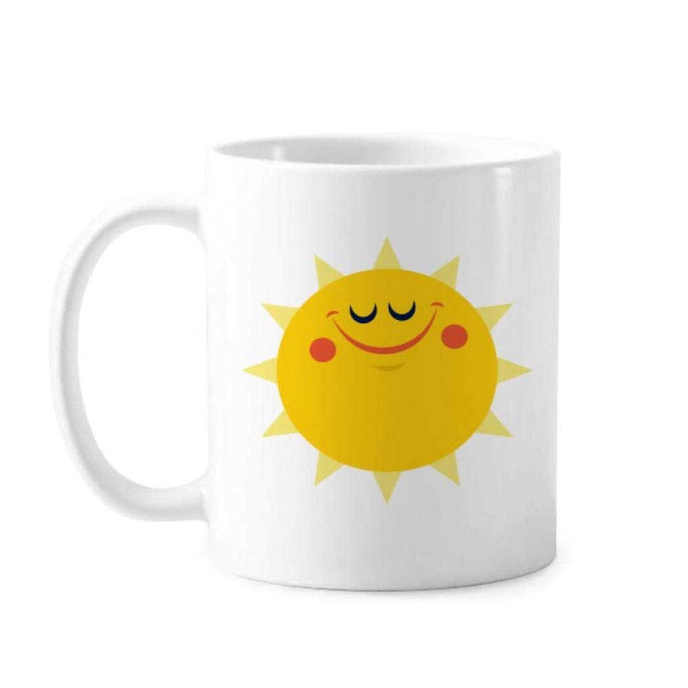 Universe And Alien Smiling Sun Mug Pottery Ceramic Coffee Porcelain Cup Tableware