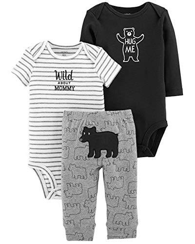 Conjunto Carter's Meninos Calça E Bodies 3 Peças 6M