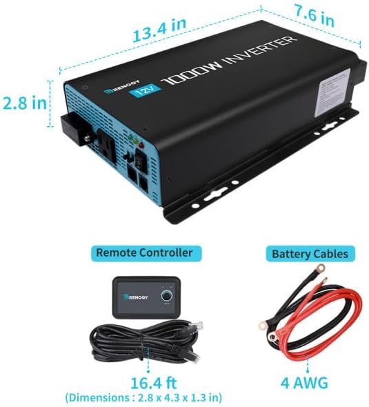 Renogy 1000W Inverter Included Accessories