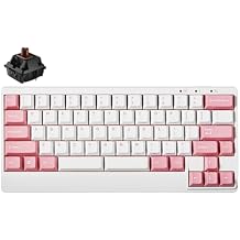 Leopold FC650MDS White/Pink PD 65% Double Shot PBT Mechanical Keyboard Cherry MX Brown
