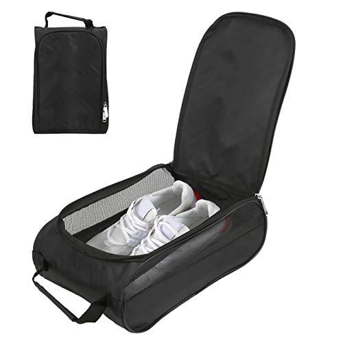 Alomejor Golf Schuh Tasche Leichte, Strapazierfähige, Atmungsaktive Golfschuh-Kleidertasche aus Nylon mit Griff für Sportgolf, Tennis und Anderes Zubehör