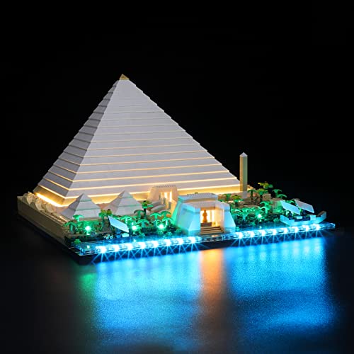 Image of Lightailing Light for Lego-21058 Great Pyramid of Giza - Led Lighting Kit Compatible with Lego Building Blocks Model - NOT Included The Model Set