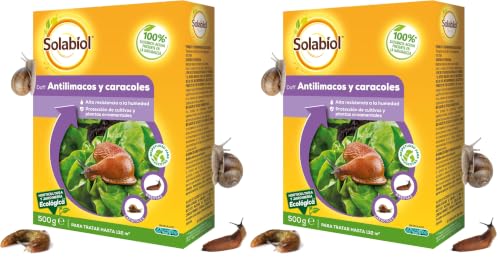 Solabiol Anticaracoles Natural RB – Protección contra caracoles y babosas (Paquete de 2) – 100% ingredientes naturales