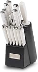CUISINART 15 Pièces en acier inoxydable ensemble de poignées creuses, C77SS-15 Boîte en argent