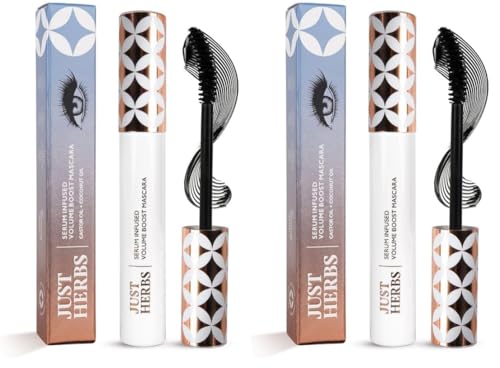 Just Herbs Serum Infused Volume Boost Mascara Highly Pigmented Waterproof Long Lasting 8ml