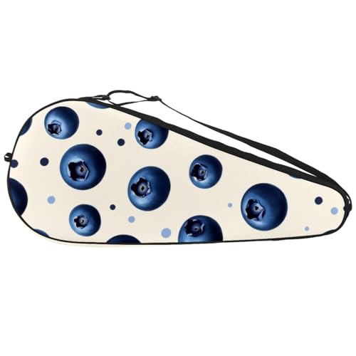 Housse de raquette de tennis bleue sac à bandoulière réglable