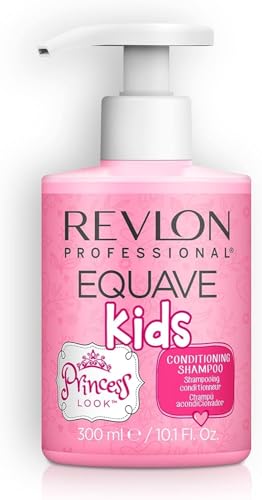 Revlon Professional – Equave Kids Princess Look, Champú Acondicionador para Niños, Limpia y Nutre Suavemente el Cabello, Fragancia Floral y Afrutada, Niños de 3 a 12 Años, Sin Sulfatos - 300 ml