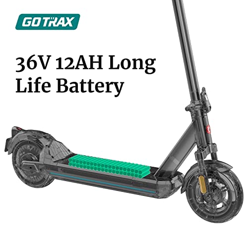 Gotrax Eclipse Electric Scooter, 10" Pneumatic Tire, Max 28 Mile And 20 Mph 500W Motor With Front Double Suspension And Double Brake, Bright Headlight&Red Tail Light,Foldable Escooter For Adult Black #TOP5